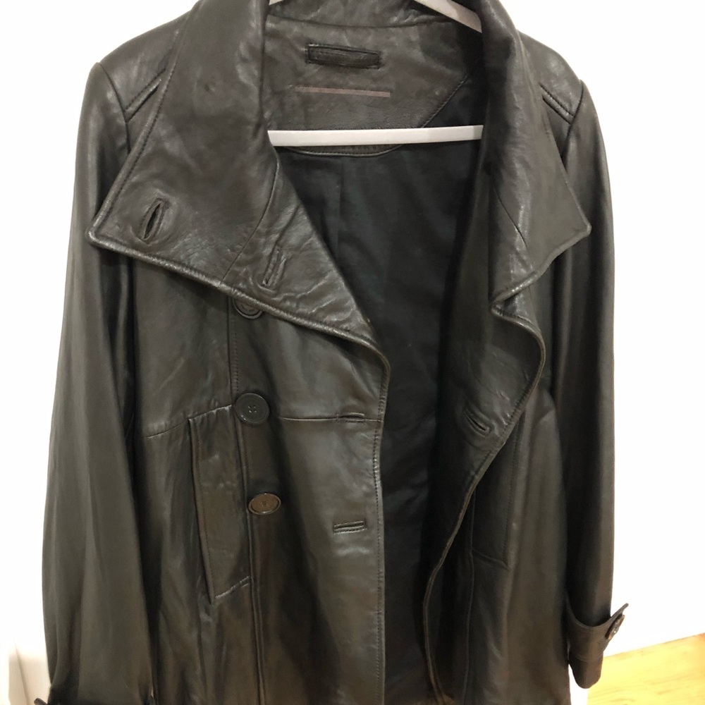 BLACK LEATHER JACKET - Picture 3 of 11